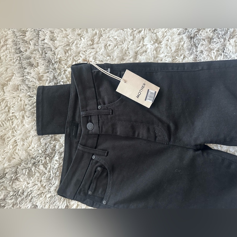 Mother High Waisted Looker skimp jeans black size 23 - Picture 5 of 8